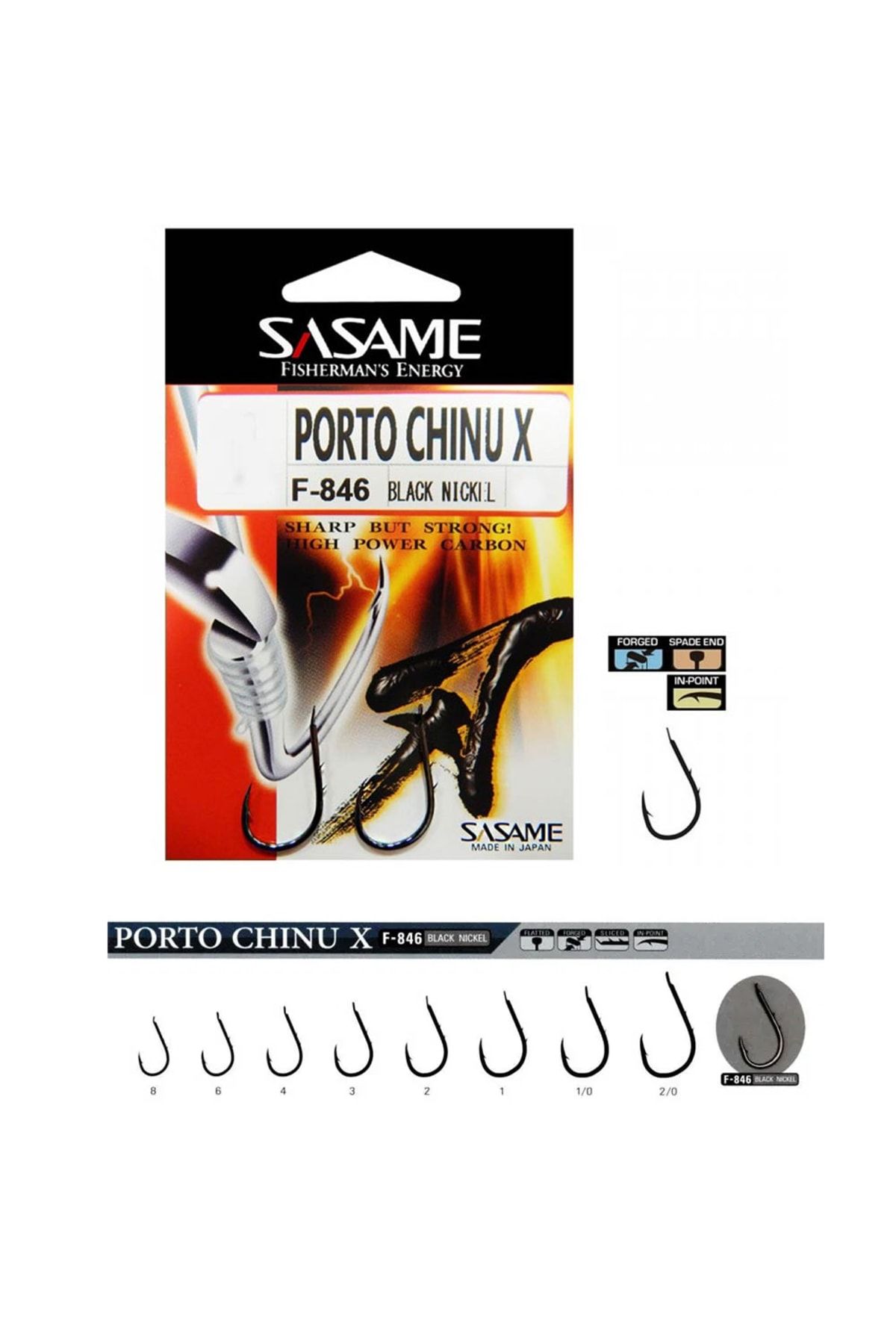 Sasame Porto Chinu X F-846 Serisi Olta Iğnesi no.1