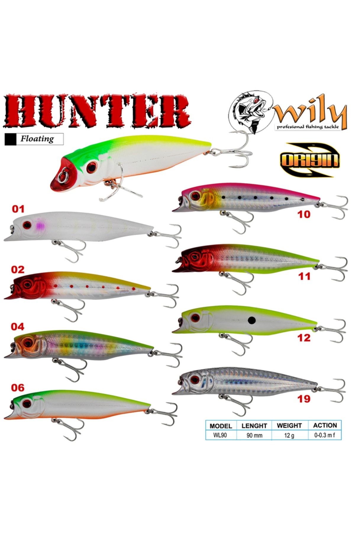 Wily Hunter 9 Cm Maket Balık 12 Gr (0-0.3m) Renk 2 no