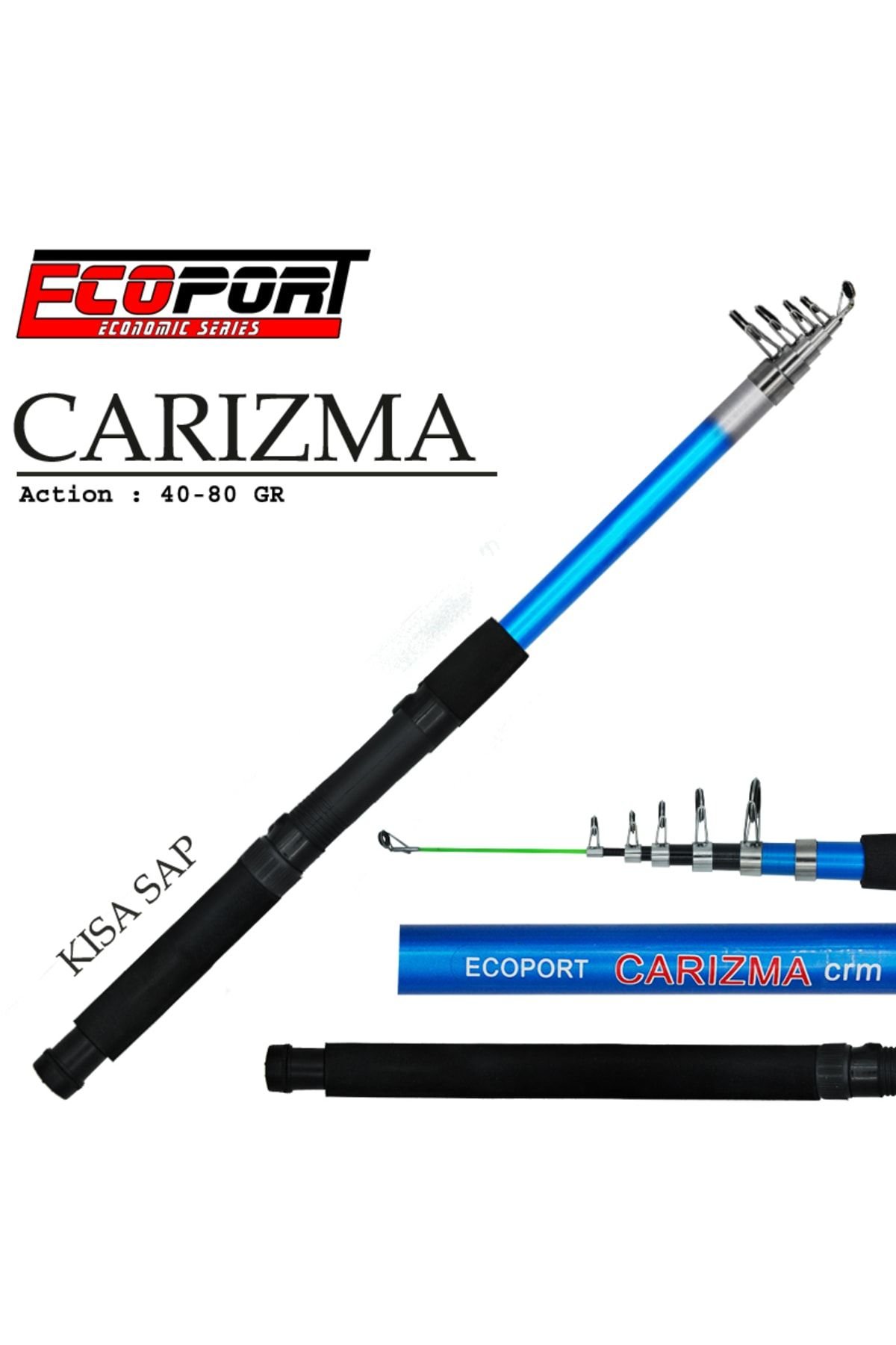 Ecoport Carizma Model 240 Balıkçı Olta Kamışı Renkli