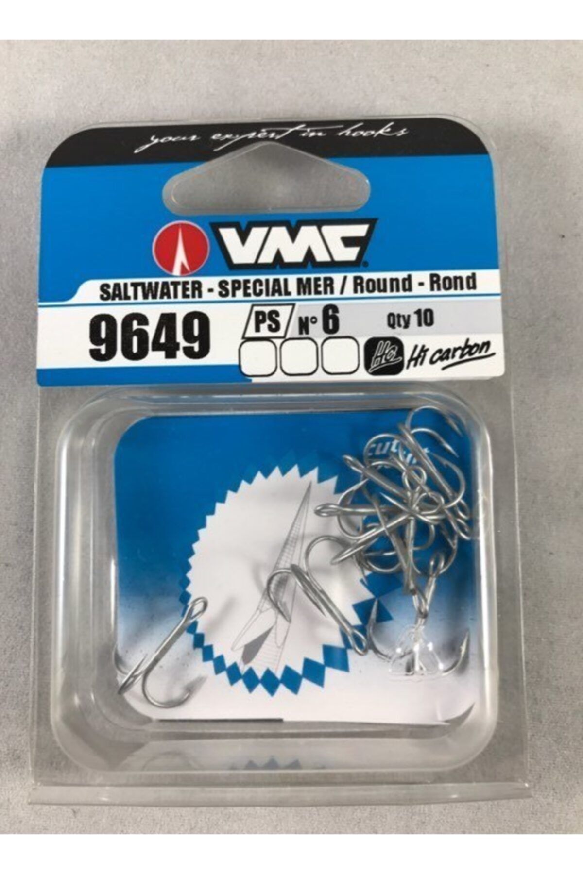 Üçlü Olta Iğnesi 9649ps Sahte Balık Iğnesi No.10