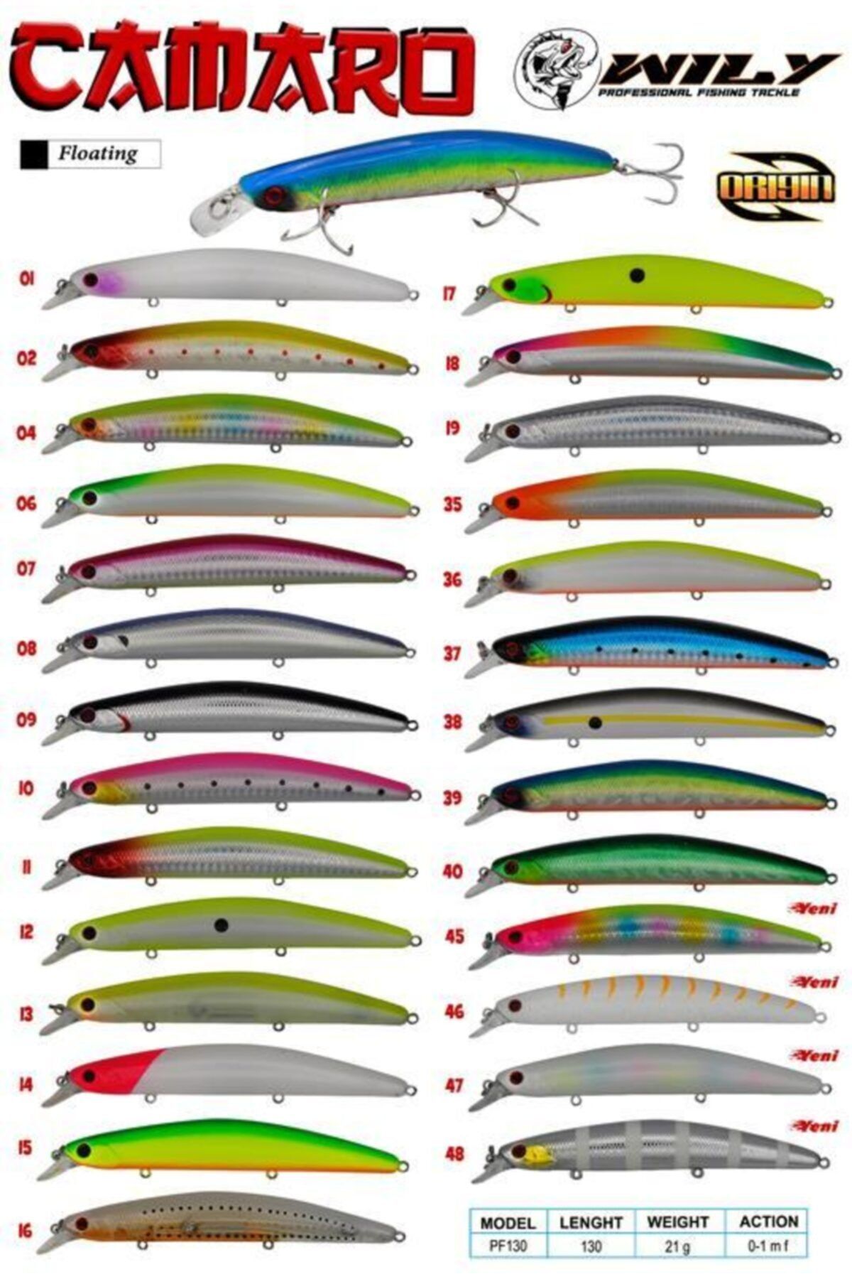 Wily Camaro 130f 21 Gr Maket Balık 11 no