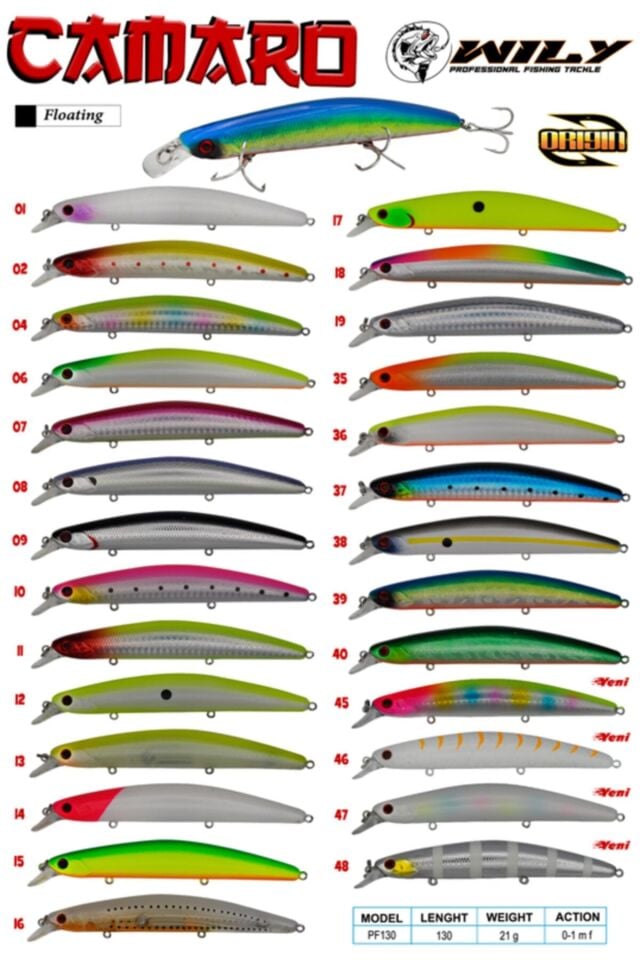 Wily Camaro 130f 13cm 21gr No:45 Maket Balık