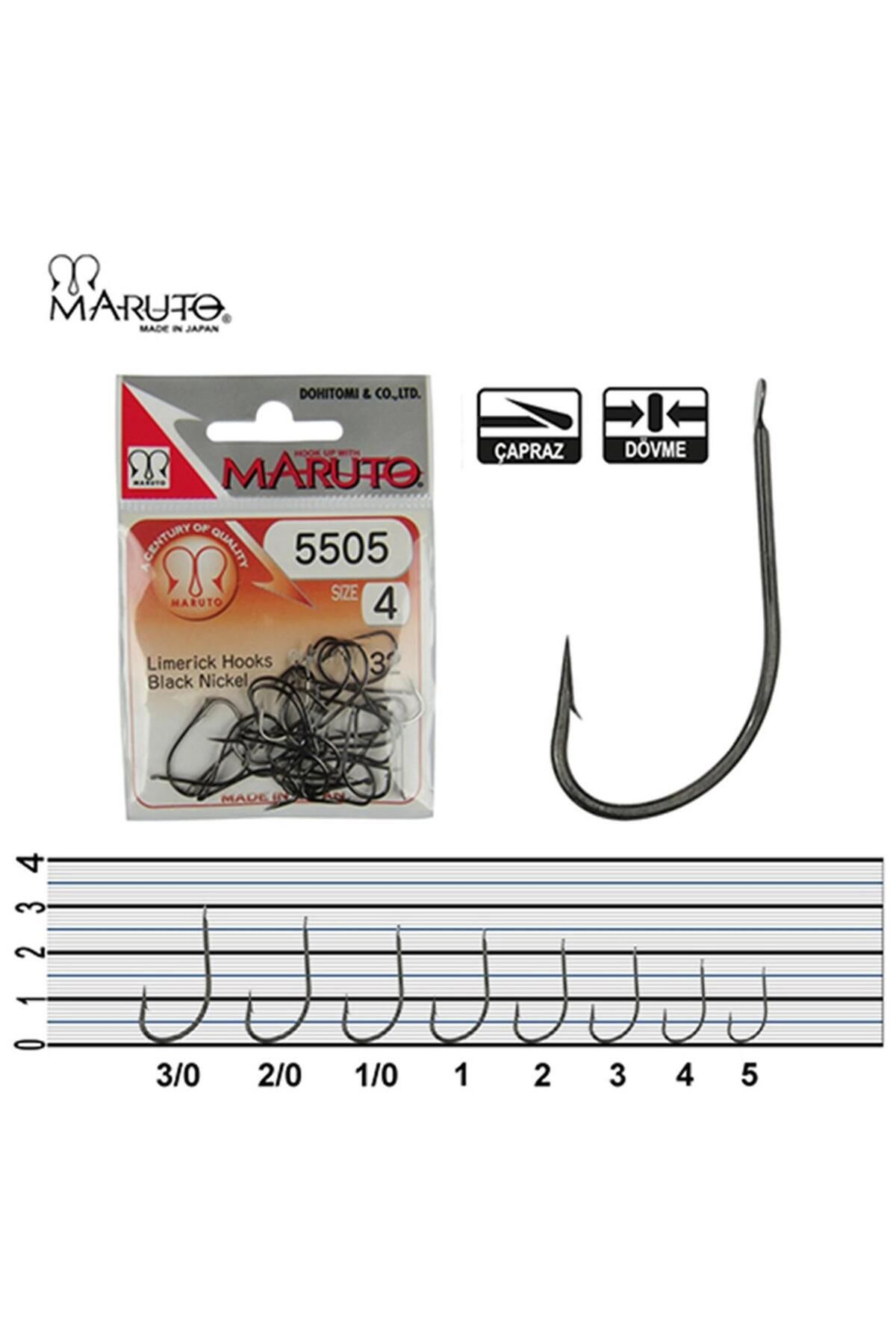 Maruto 5505 Black Nikel Olta Iğnesi 1/0.no