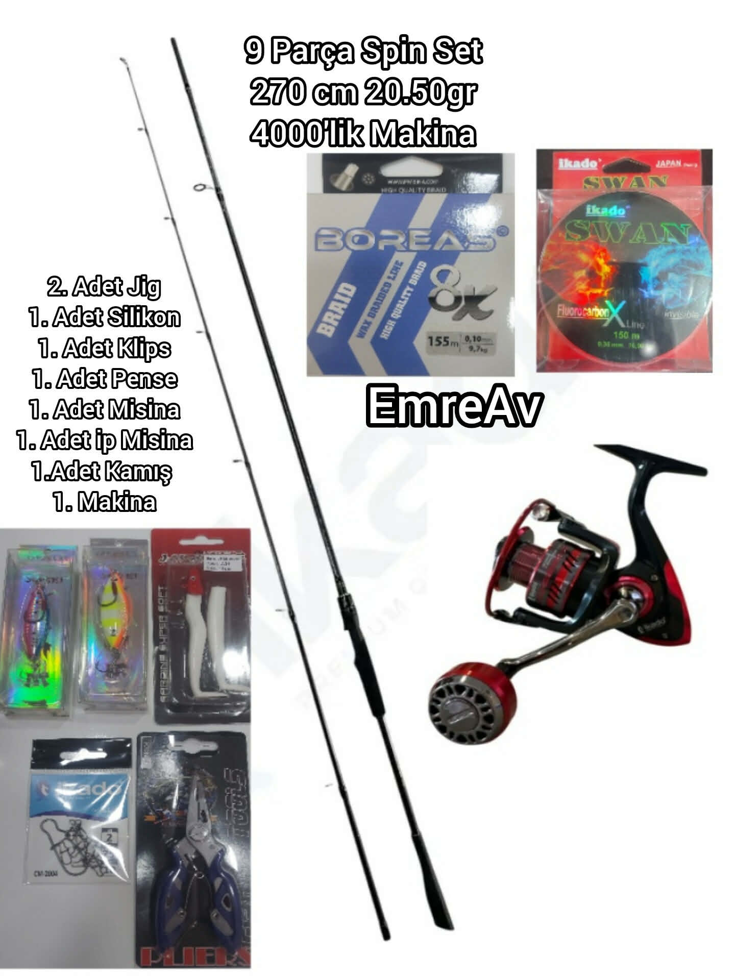 Spin Kombi Set  9 Parça